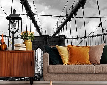 new york city ... Brooklyn Bridge oversteken van Meleah Fotografie