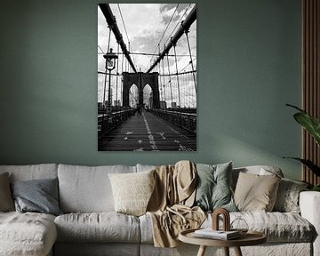 new york city ... crossing brooklyn bridge van Meleah Fotografie
