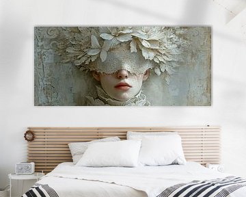 Gezicht met Textuur van Kunst Kriebels
