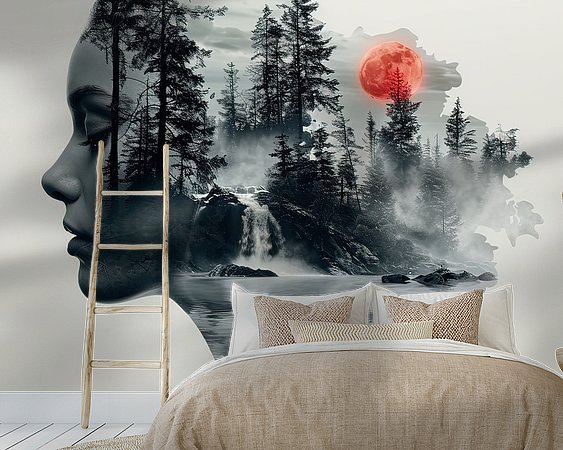 Example of the artwork in a room