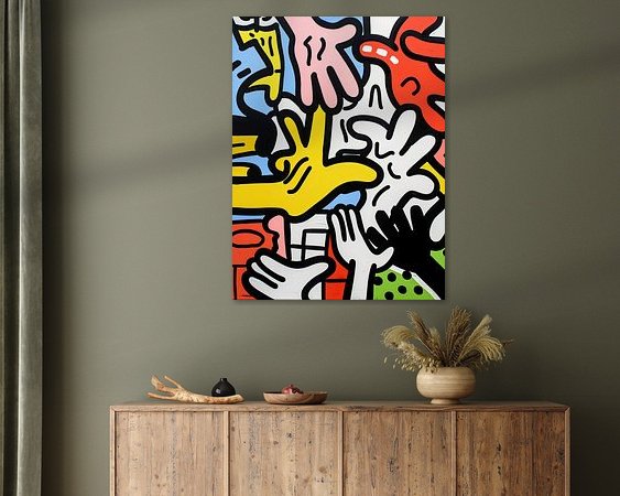 Example of the artwork in a room