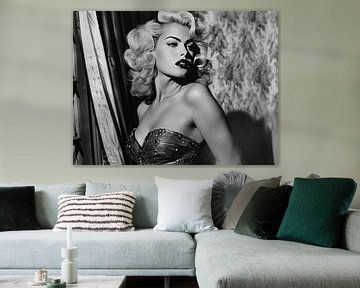 zwart wit klassieke filmster