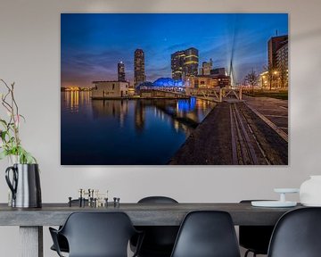 Skyline Rotterdam - Blue Hour von Dick van Duijn