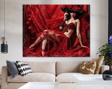 picturesque image of woman