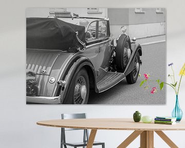 Nostalgic vintage car view, black and white photography by Animaflora PicsStock