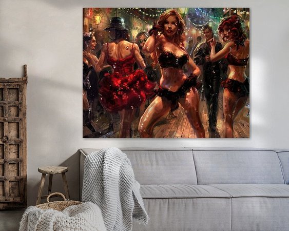 Example of the artwork in a room