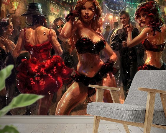 Example of the artwork in a room
