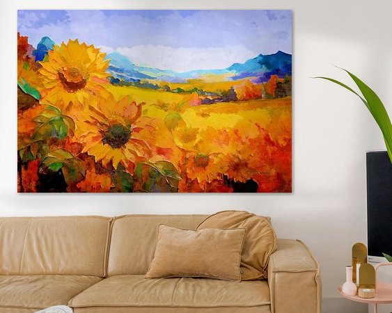 Example of the artwork in a room