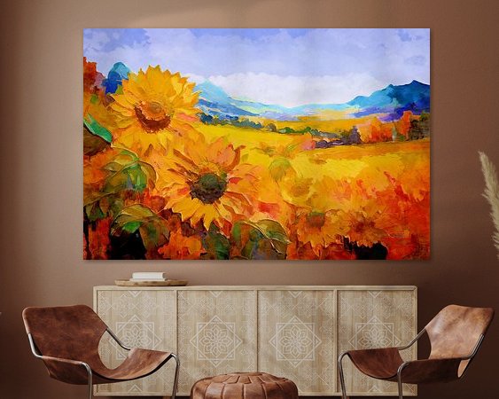 Example of the artwork in a room