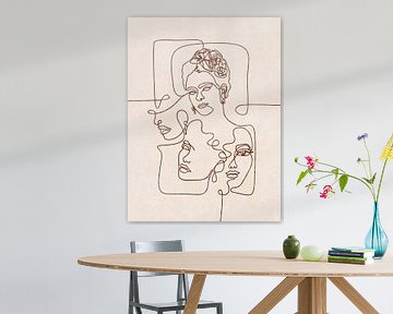 Line Art Portraits by Emel Tunaboylu by The Artcircle