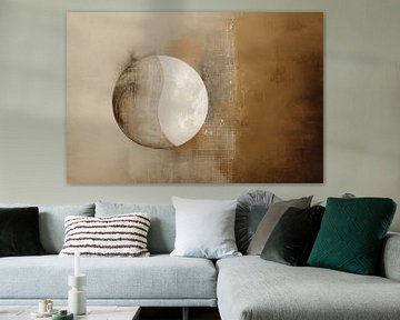 Minimalisme, modern en abstract in aardetinten van Japandi Art Studio