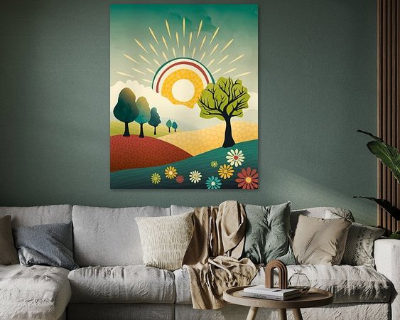 Example of the artwork in a room