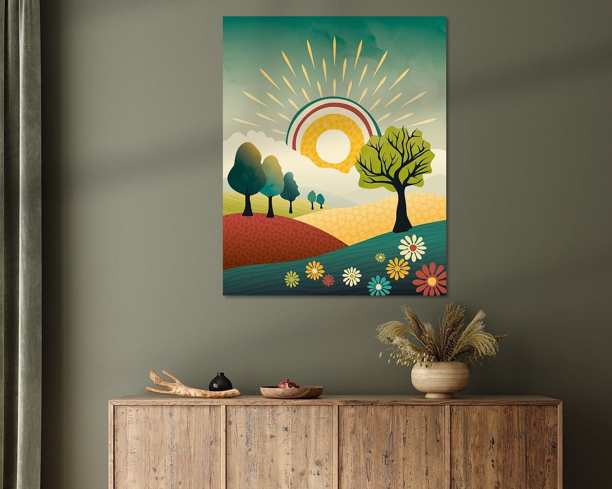 Example of the artwork in a room