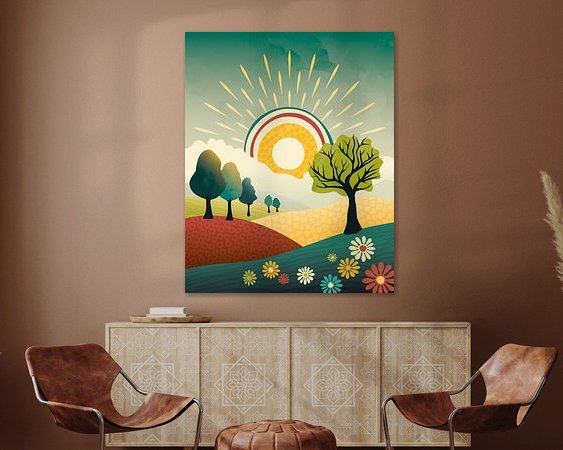 Example of the artwork in a room