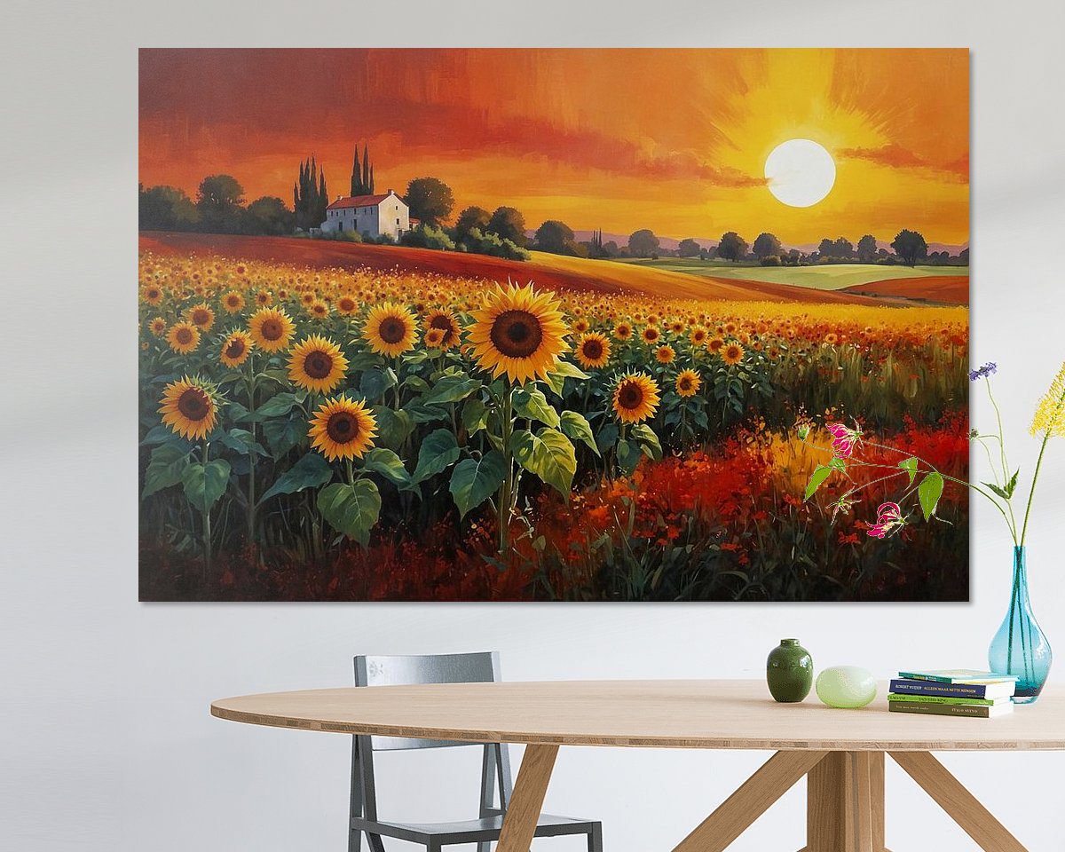 Example of the artwork in a room