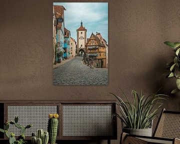 Beroemde Plönlein in Rothenburg ob der Tauber van Lizet Wesselman