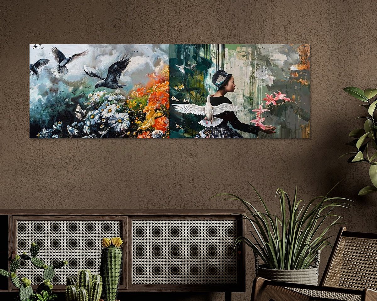 Example of the artwork in a room