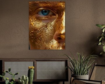 Golden Face van But First Framing