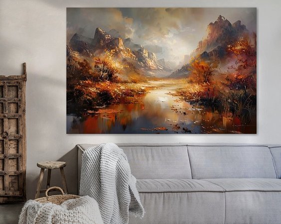 Example of the artwork in a room