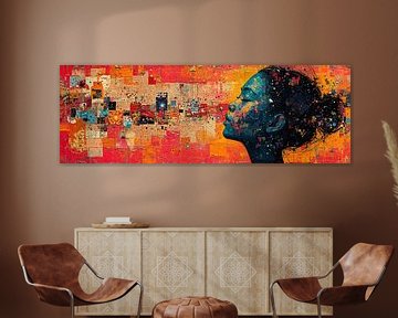 Modern Portret van Kunst Kriebels