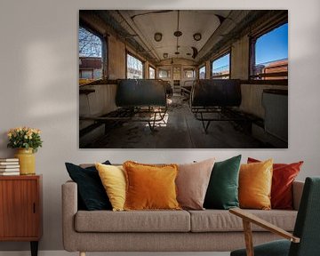 Tweede klas treincoupé van shoott photography