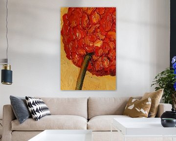 Abstract Bloemenschilderij met Rijke Kleuren van Art & Soul Creations