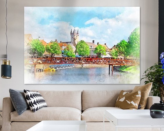 Example of the artwork in a room