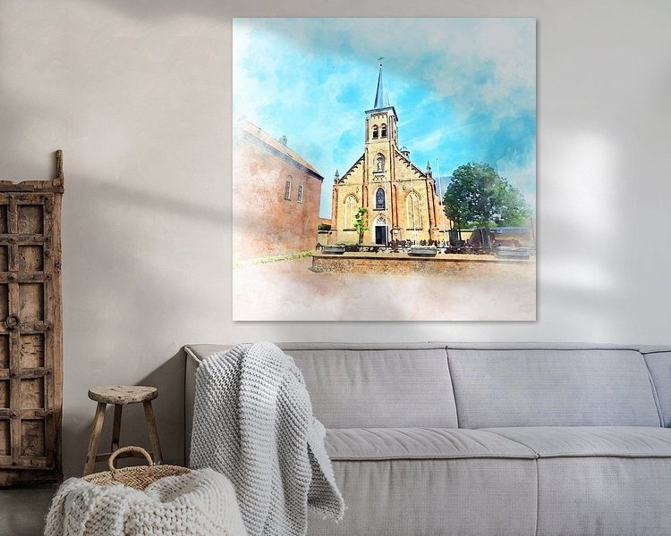 Example of the artwork in a room