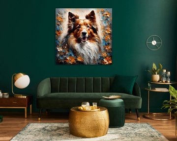 Hondenkunst - Schotse Collie 1 van Johannas Art Creations