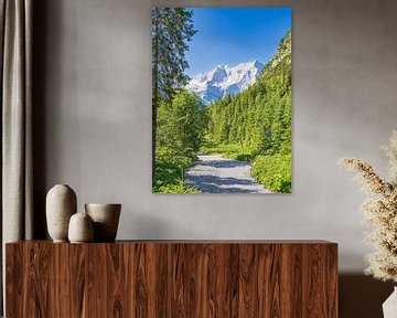 Landschap in het Rißtal bij de Eng Alm in Oostenrijk van Rico Ködder