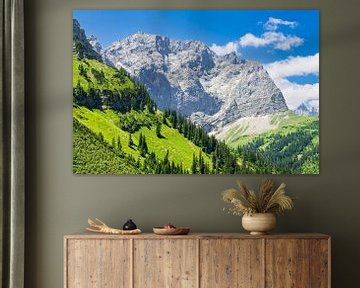 Landschap in het Rißtal bij de Eng Alm in Oostenrijk van Rico Ködder