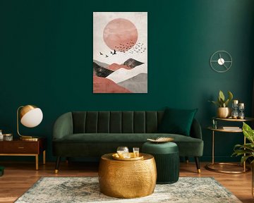 Zonsondergang van Poster Art Shop