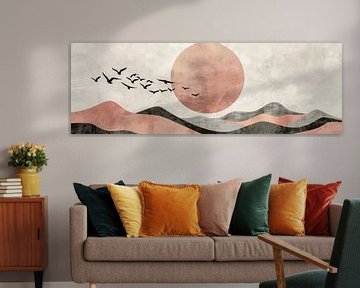 Zonsondergang van Poster Art Shop