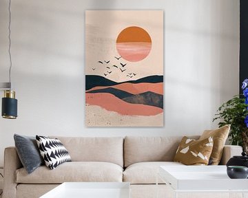 Zonsondergang van Poster Art Shop
