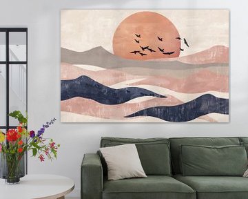 Zonsondergang van Poster Art Shop