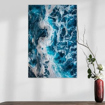 Meereswellen in Bewegung - Inspirierende Naturkunst für Ihr Büro von Poster Art Shop