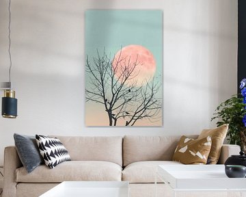 Full moon by Poster Art Shop