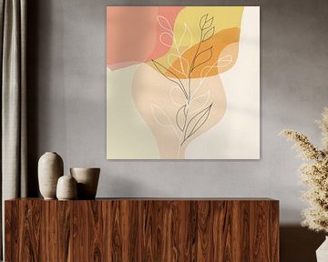 Abstracte planten van Poster Art Shop