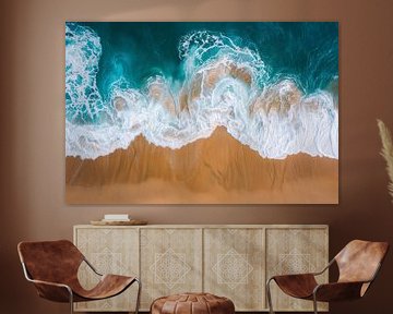 Zee en strand van Poster Art Shop