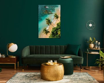 Water and palm trees by Poster Art Shop