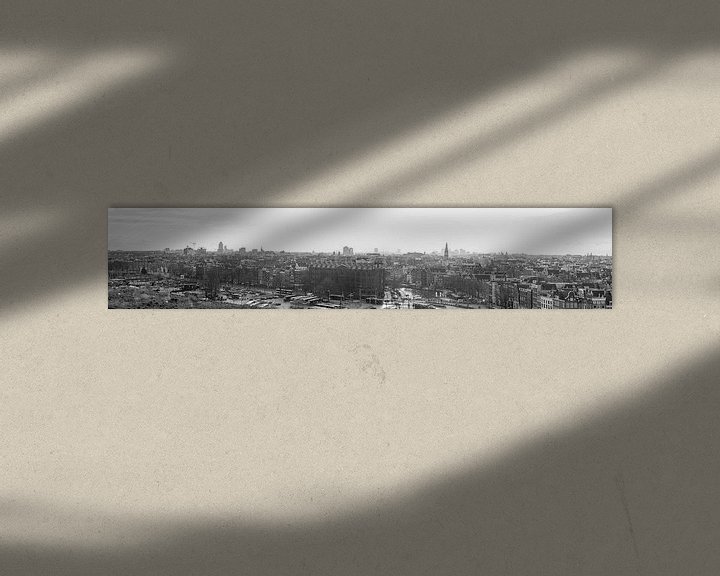 Sfeerimpressie: Panaroma van de Amsterdam Skyline van Wesley Flaman