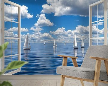 aus dem Fenster schauen