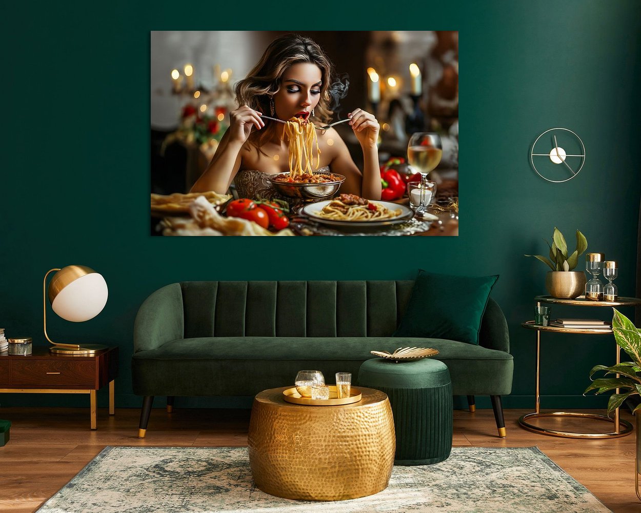 Example of the artwork in a room