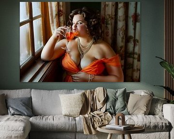 woman drinks glass of wine