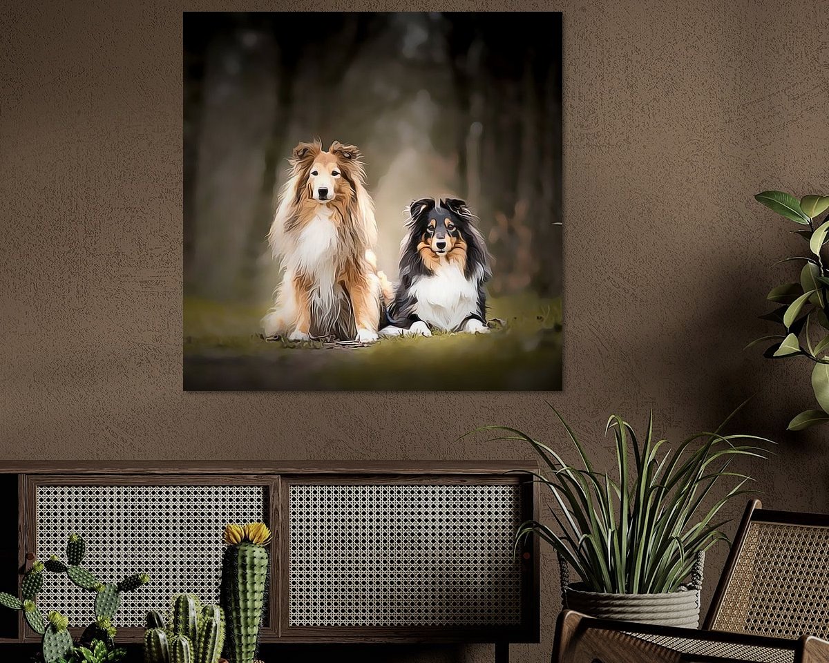 Example of the artwork in a room