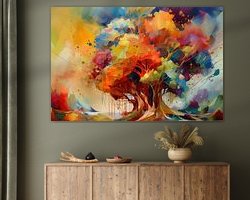 Example of the artwork in a room