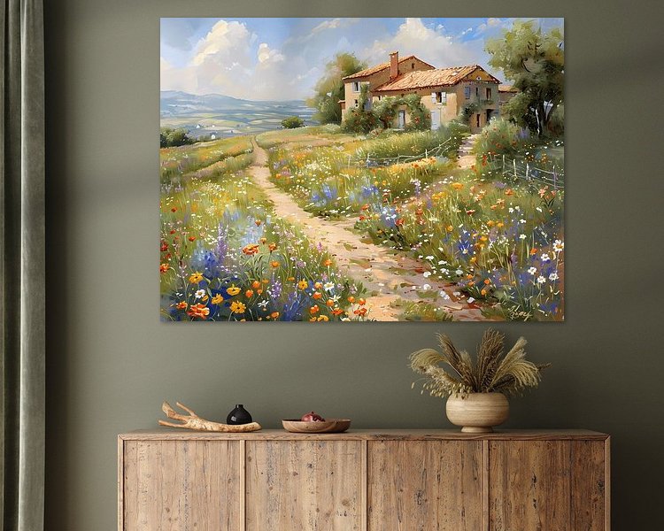 Example of the artwork in a room