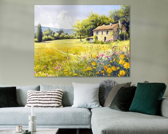 Example of the artwork in a room