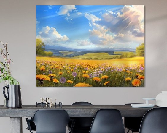 Example of the artwork in a room