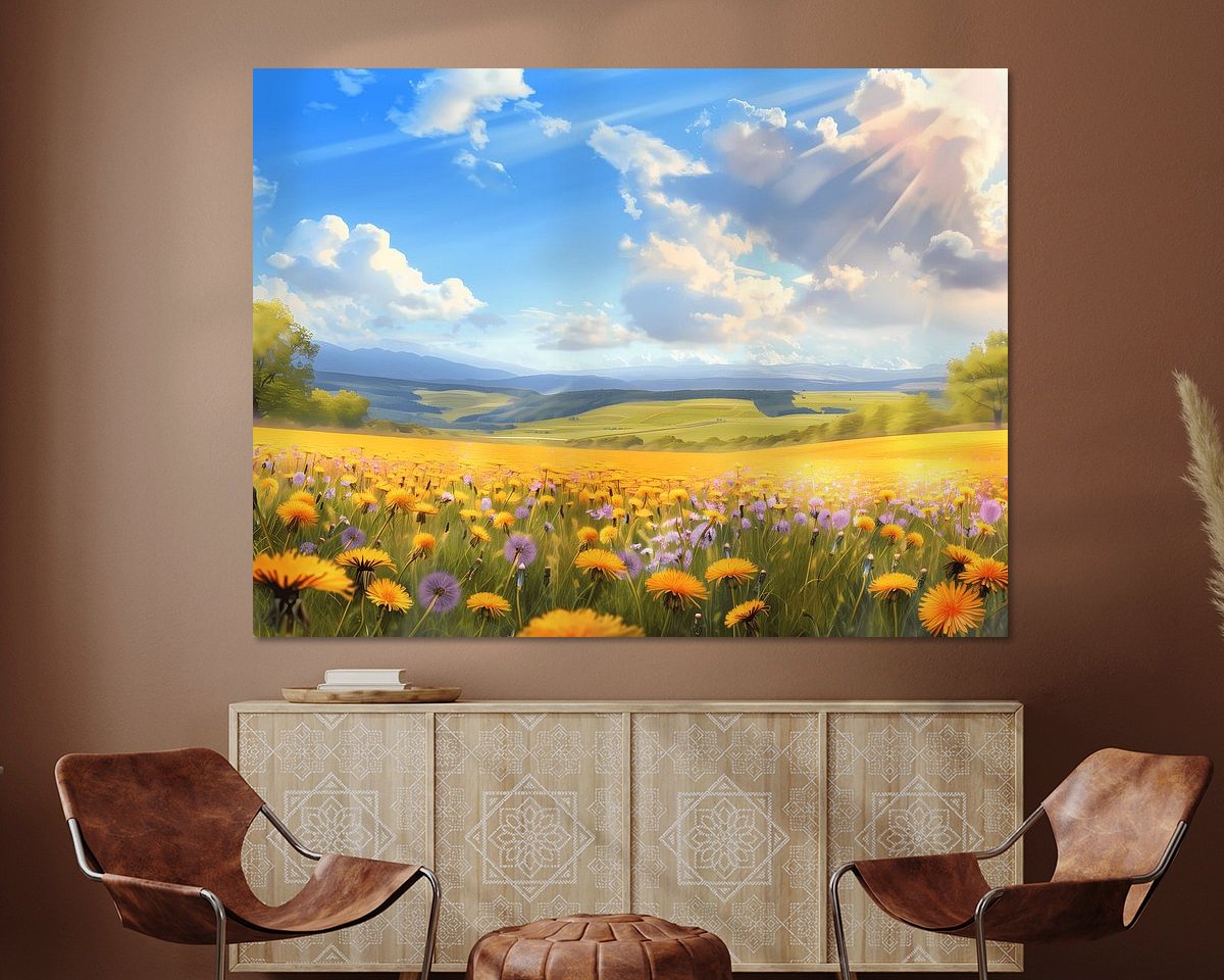Example of the artwork in a room